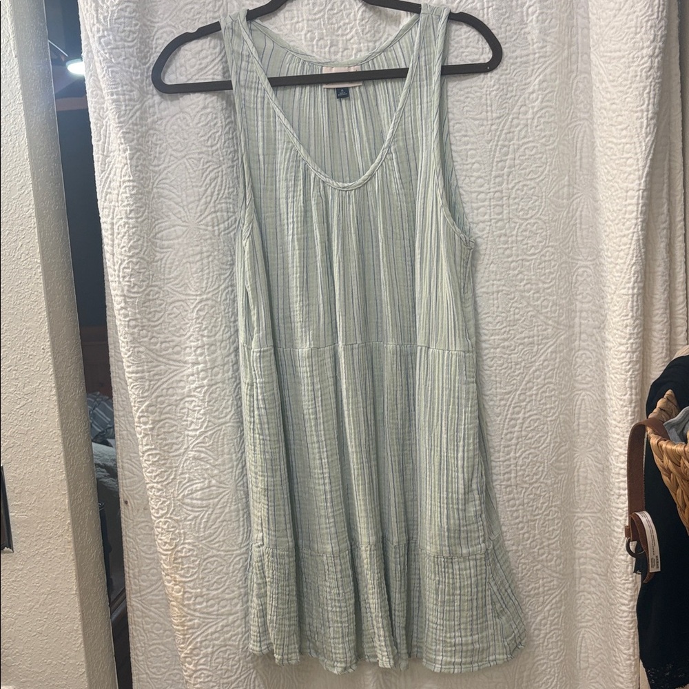 Universal Thread Light Green Striped Dress